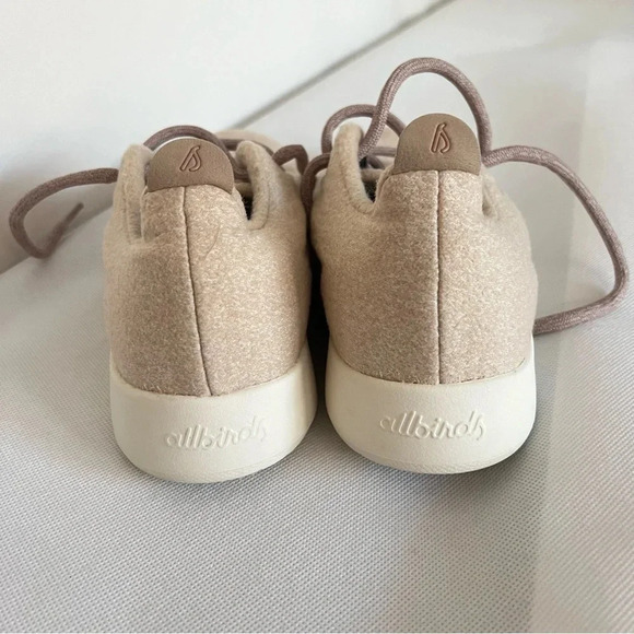 Allbirds Men’s Wool Runner Sneakers Size 9 Oatmeal Light Brown Mizzles - Picture 8 of 12